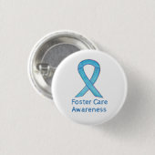 Aangepast lintje voor Foster Care Blue Awareness Ronde Button 3,2 Cm (Voorkant /achterkant)