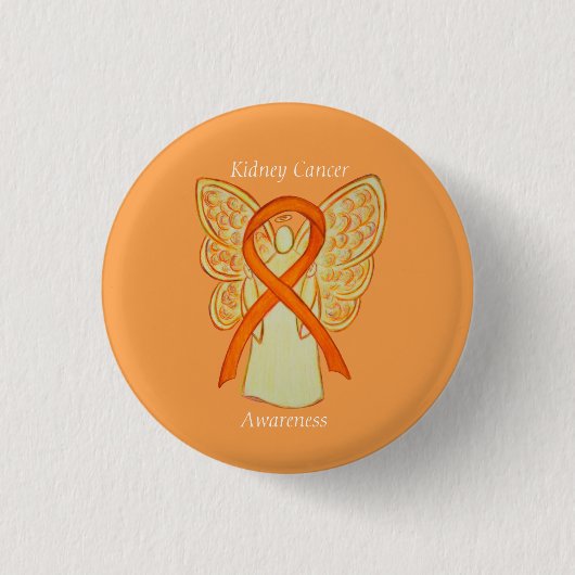 Aangepast lintje voor nierkanker Engel-bewustzijn Ronde Button 3,2 Cm (Voorkant)