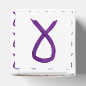 Aangepast lintje voor Paarse bewustwording Haal vo Bedankdoosjes (Bovenkant)