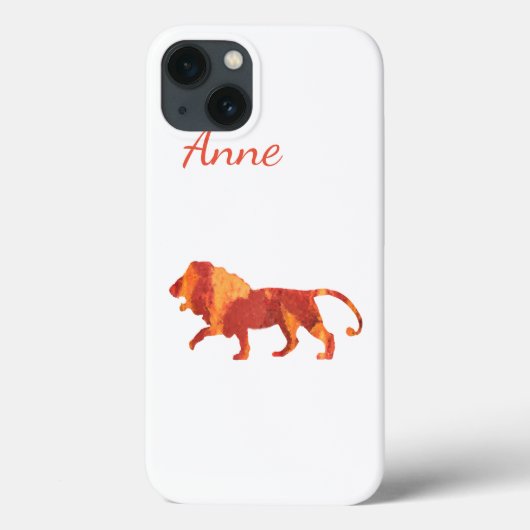 Aangepast Lion Case-Mate iPhone Case (Achterkant)