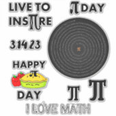 Aangepast live naar InsPIre PI Day Teacher Student Sticker (Voorkant)