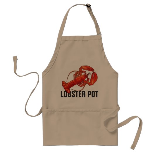 Aangepast lobster-platform standaard schort (Voorkant)