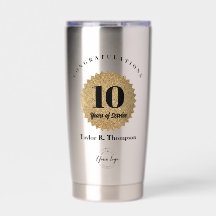 Aangepast logo 10 Jaar Dienstonderscheiding Gouden