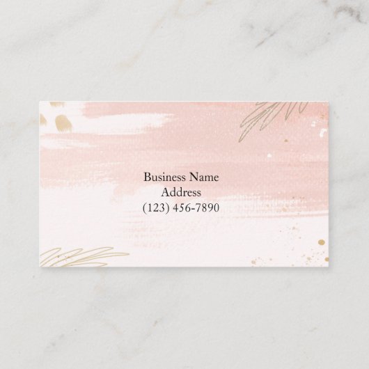 Aangepast Logo Abstract Minimaal Boho-Visitekaartj Visitekaartje (Achterkant)