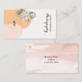 Aangepast Logo Abstract Minimaal Boho-Visitekaartj Visitekaartje (Voorkant / Achterkant)