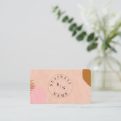 Aangepast Logo Abstract Minimaal Boho-Visitekaartj Visitekaartje (Staand voorkant)