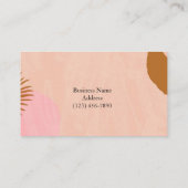 Aangepast Logo Abstract Minimaal Boho-Visitekaartj Visitekaartje (Achterkant)