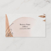 Aangepast Logo Abstract Minimaal Boho-Visitekaartj Visitekaartje (Achterkant)