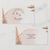 Aangepast Logo Abstract Minimaal Boho-Visitekaartj Visitekaartje (Voorkant / Achterkant)