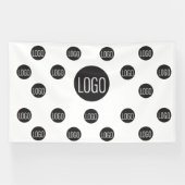 Aangepast logo achtergrond bedrijf step en repeat spandoek (Horizontaal)