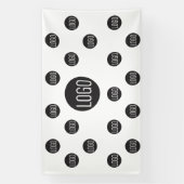 Aangepast logo achtergrond bedrijf step en repeat spandoek (Verticaal)