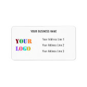 Aangepast Logo adres Bedrijfs op maat Etiket (Voorkant)