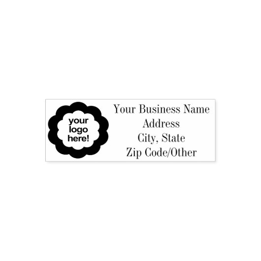 Aangepast logo adres zakelijk multifunctioneel  zelfinktende stempel (Design)