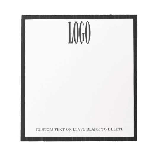 Aangepast Logo Afbeelding Pic Wooden Business Kant Notitieblok (Voorkant)