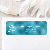 Aangepast logo afbeelding zakelijk zee blauw retou etiket (Insitu)