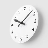 Aangepast logo afbeelding zwart-wit ronde klok (Hoek)