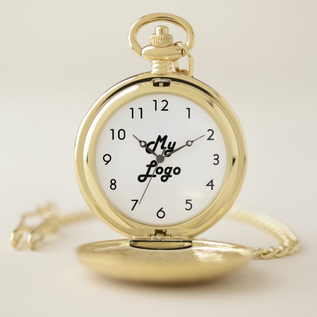 Aangepast logo afbeelding zwart wit zakhorloge (Binnen)