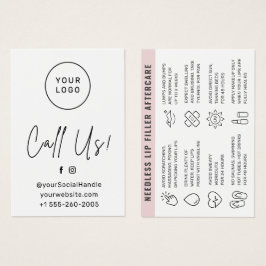 Aangepast Logo Alle kleurennaalden Lip Filler Afte Visitekaartje