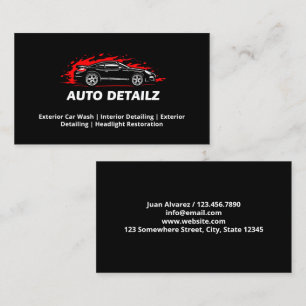 Aangepast logo auto detailhandel visitekaartje