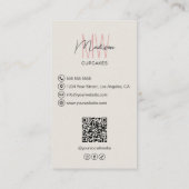 Aangepast Logo Bakkerij QR Visitekaartje (Achterkant)