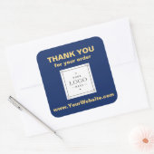 Aangepast logo Bedankt voor uw bestelling sticker (Envelop)