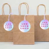 Aangepast logo bedrijf ronde sticker