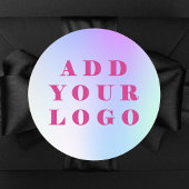 Aangepast logo bedrijf ronde sticker