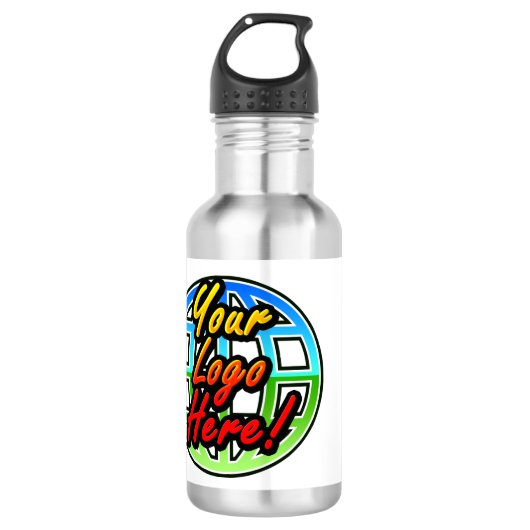 Aangepast Logo bedrijf Waterfles (Voorkant)