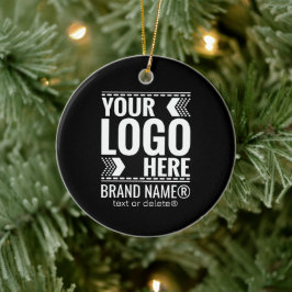 Aangepast logo, bedrijfs- of merklogo gepersonalis keramisch ornament