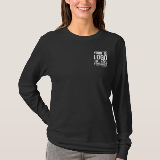 Aangepast logo, bedrijfs- of merklogo gepersonalis t-shirt (Voorkant)