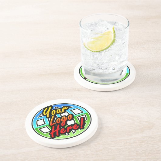 Aangepast Logo bedrijfscadeauzandsteen Onderzetter (Zijkant)