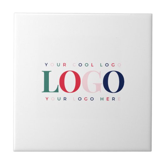 Aangepast Logo bedrijfscorrectangle Tegeltje (Voorkant)