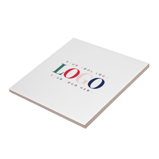 Aangepast Logo bedrijfscorrectangle Tegeltje (Zijkant)