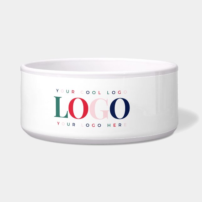 Aangepast Logo bedrijfscorrectangle Voerbakje (Voorkant)