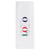 Aangepast Logo bedrijfscorrectangle Wijn Cadeautas (Achterkant)