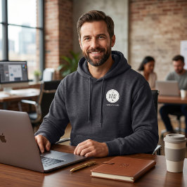 Aangepast logo & bedrijfsnaam Minimalistisch Profe Hoodie
