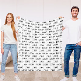 Aangepast Logo bedrijfspatroon voor rechthoek Fleece Deken