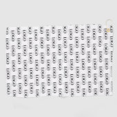 Aangepast Logo bedrijfspatroon voor rechthoek Golfhanddoek (Horizontaal)