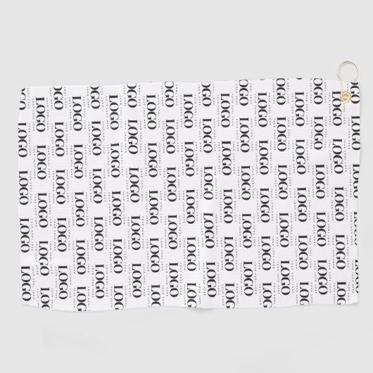 Aangepast Logo bedrijfspatroon voor rechthoek Golfhanddoek (Horizontaal)