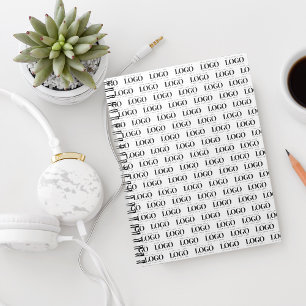 Aangepast Logo bedrijfspatroon voor rechthoek Notitieboek