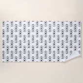 Aangepast Logo bedrijfspatroon voor rechthoek Strandlaken (Voorkant)