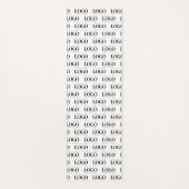 Aangepast Logo bedrijfspatroon voor rechthoek Yogamat (Voorkant)