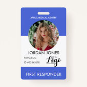 aangepast logo bedrijfspersoneel Fotobeveiliging b Badge (Voorkant)