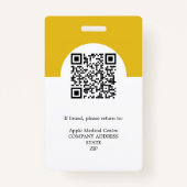 aangepast logo bedrijfspersoneel Fotobeveiliging g Badge (Achterkant)