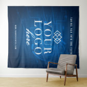 Aangepast logo beurs evenement achtergrond wandkleed (In Situ (horizontaal))