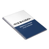 Aangepast Logo Blauw Notitieboek (Rechterzijde)