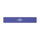 Aangepast Logo Blauw Uitnodigingen Wikkel (Vlak)