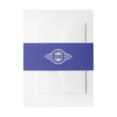 Aangepast Logo Blauw Uitnodigingen Wikkel (Voorkant Voorbeeld)