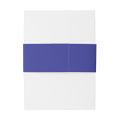 Aangepast Logo Blauw Uitnodigingen Wikkel (Achterkant Voorbeeld)
