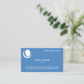 Aangepast Logo Blauw Visitekaartje (Staand voorkant)